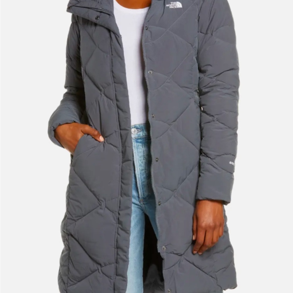 The North Face Women's Grey Quilted Coat